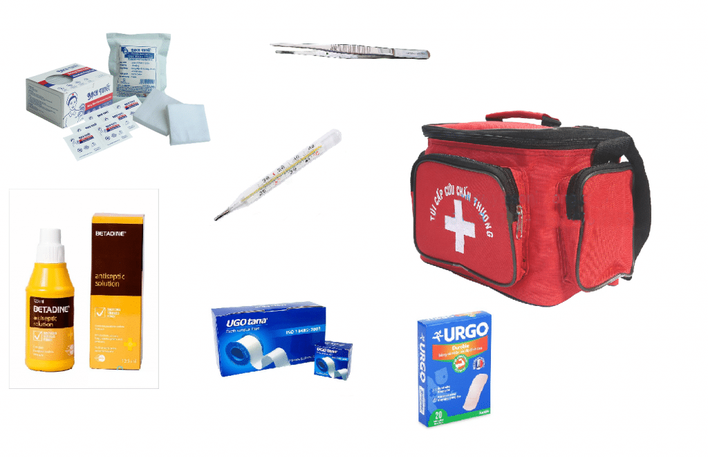 first aid kit for trekking in Vietnam