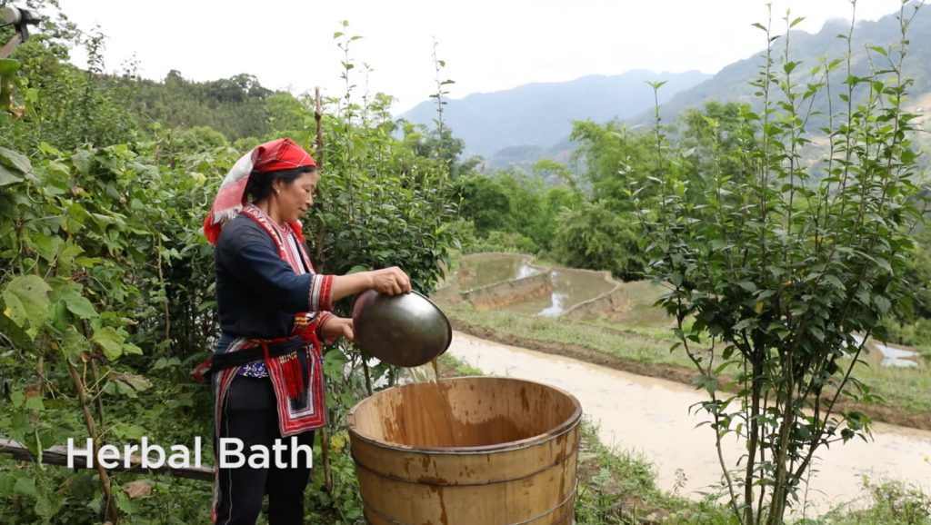 Experience herbal bath when travelling to Ha Giang